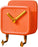 Wall Mounted Clock Style Accessories Holder With Hooks