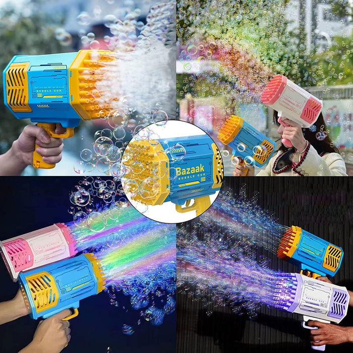 2 IN 1 BAZOOKA BUBBLE GUN